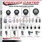 Service Caster 4'' Black Poly Swivel 1-3/8'' Expanding Stem Caster Set 2 Total Lock Brakes, 4PK SCC-EXTTL20S414-PPUB-BLK-2-S-2-138 - alternate 4
